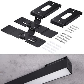 LEONLITE LED Linear Light Ceiling Mount Kit, ONLY for LEONLITE Linear Lights, Industrial-Grade SPCC Steel Bracket for Single Fixture Installation