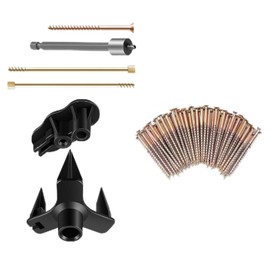 Floor Repair Set, Squeak No More Kit Eliminates Floor Squeaking, Includes 5 Auxiliary Tools and 50 Screws for Most Carpets Floors Hardwood Floors