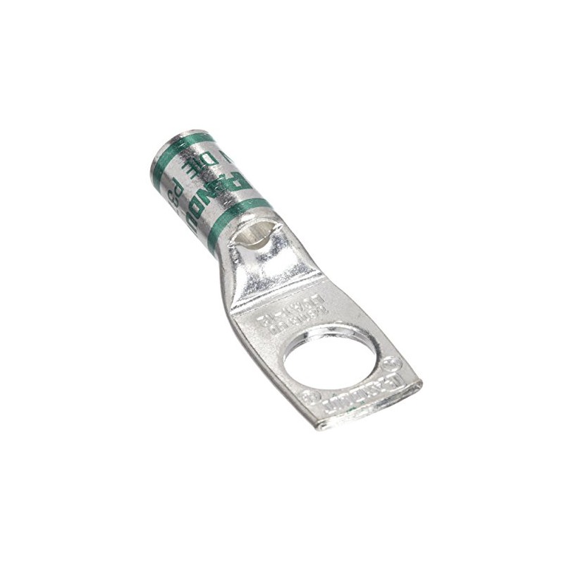 Panduit LCA1-14-E Tin-Plated Copper Compression Connector Lug, One-Hole, Standard Barrel