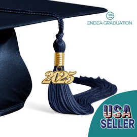 Endea Graduation Shiny Cap & Tassel (Navy Blue, 2025)