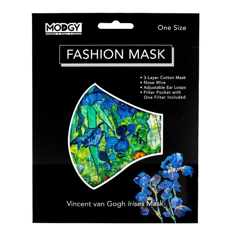 MODGY Fashion Mask 3-Layer Cloth Face Masks with Filter Pocket