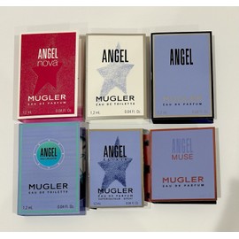 Mugler Angel Perfume Collection 6pc Sample Vial Spray Set