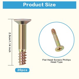 20 Pcs 10 x 10 Pop Up Canopy Replacement Screws Compatible with ABCCANOPY Commercial Pop Up Canopy Tent 10 x 10, Canopy Replacement Screws