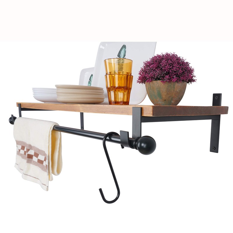 AddGrace Closet Rod Bracket Heavy Duty Shelf Brackets 12 Inch