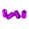 Marcraft Purple Metal Pattern Tyre Wheel Alloy Valve Caps Dust