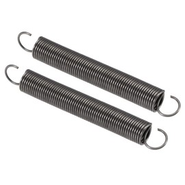 TOP-VIGOR TOP-VIGOR 2Pcs Extension Compressed Spring, 1mm Wire Dia, 10mm OD, 80mm Free Length Durable Steel Compression Springs, Small Dual Hook Extended Tension Springs