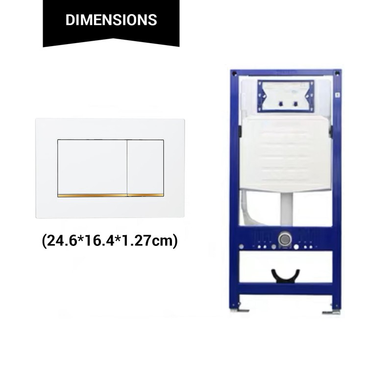 OasisFlow Wall Mounted Toilet Tank Panel Suitable for Concealed Tanks,