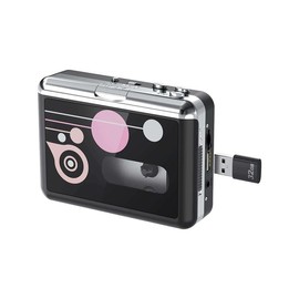 Cassette Player, USB Cassette To MP3 Converter, Portable Walkman With Earphones, No PC Required - Color: Green