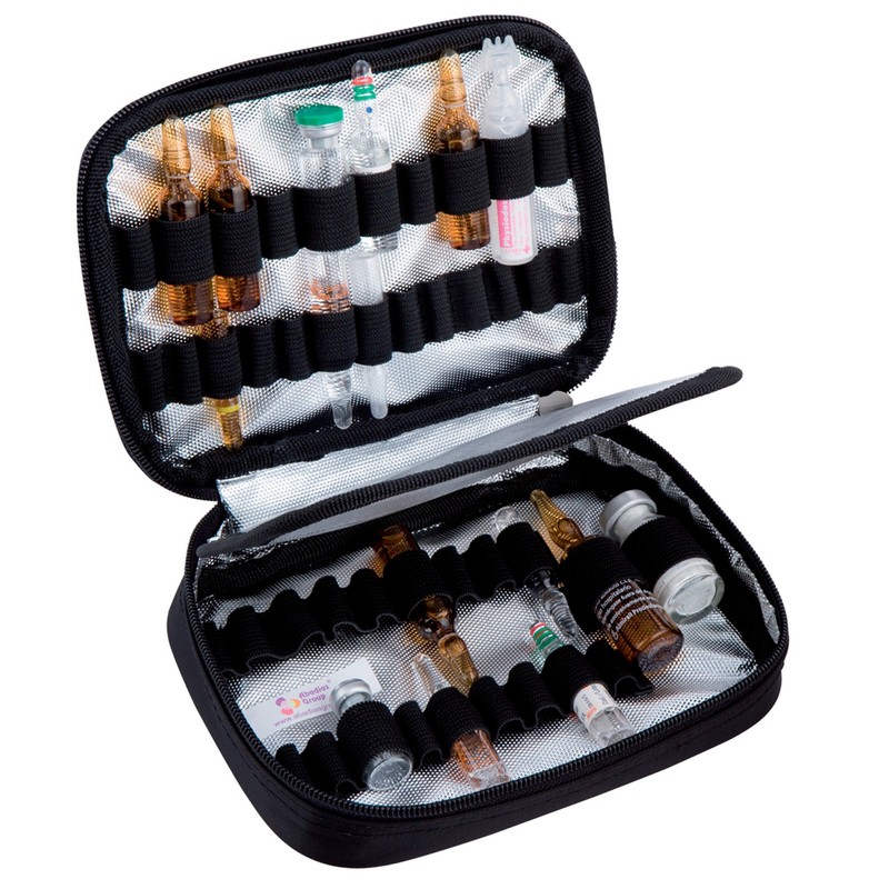 Elite Bags PHIAL'S Ampoularium for 50 Ampoules Black 18 x