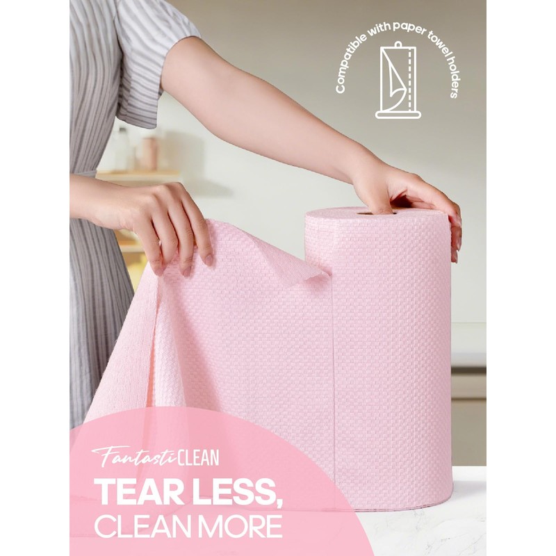 Fantasticlean Large Tear-Away Microfiber Cleaning Cloth Roll - 18'' by