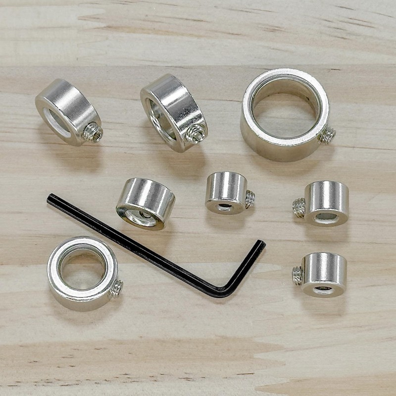 8 PCS Drill Bit Depth Stop Collar For 3/4/5/6/8/10/12/16mm Wood