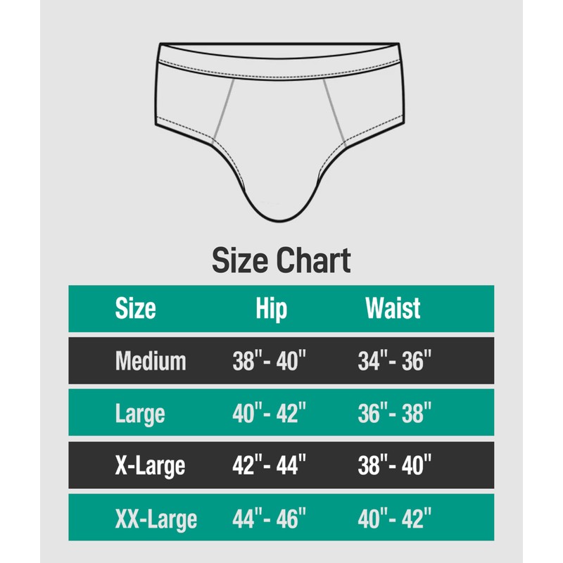 BEENIUBEE Men's Incontinence Underwear - Washable & Reusable Leakproof High