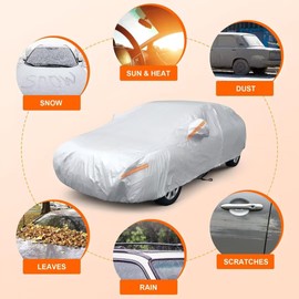 GIANT PANDA Custom Fit for Toyota Camry Car Cover, Waterproof Sedan Cover with Soft Lining for Toyota Camry 1992-2011 Sedan & Coupe