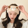 S Company Teddy Bear Face Makeup Headband Microfiber Fabric Washband
