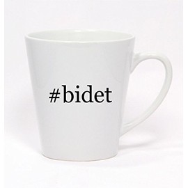 #bidet - Hashtag Ceramic Latte Mug 12oz