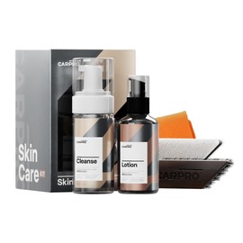 CARPRO Skincare Leather Kit: Car Leather Cleaner, Leather Conditioner, Brush & Towel - Clean and Condition All Types of Leather - Prevent Car Leather Seats from Fading, Cracking & Drying Out