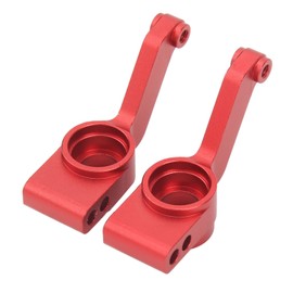 2PCS RC Rear Hub Carrier Universal Aluminum Alloy Rear Axle Mount for Traxxas Rustler 4WD 670641 670764 1:10 RC Car Red