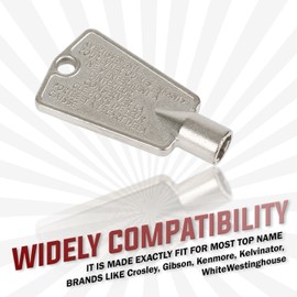 216702900 Metal Freezer Door Keys by Seentech - Compatible With Frigidaire, Kenmore, GE Freezers - Repalces: AP4301346, AP4071414, PS2061565, AP2113733, 06599905, 08037402, 12849, PS1991481 (Pack 4)