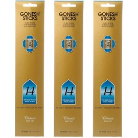 GONESH Incense Sticks Classic Series No. 14 Set of 3 (Incense) 20 Sticks