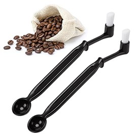 Cepillo para Máquina de Café, Limpiador de Cepillo para Máquina de Café, Cepillo de Limpieza para Cafeteras, Expreso de Nailon Herramienta de Limpieza de Café con Cuchara, Limpieza de La Máquina de Café Para La Cabeza Del Grupo de Máquina de Café Coffee