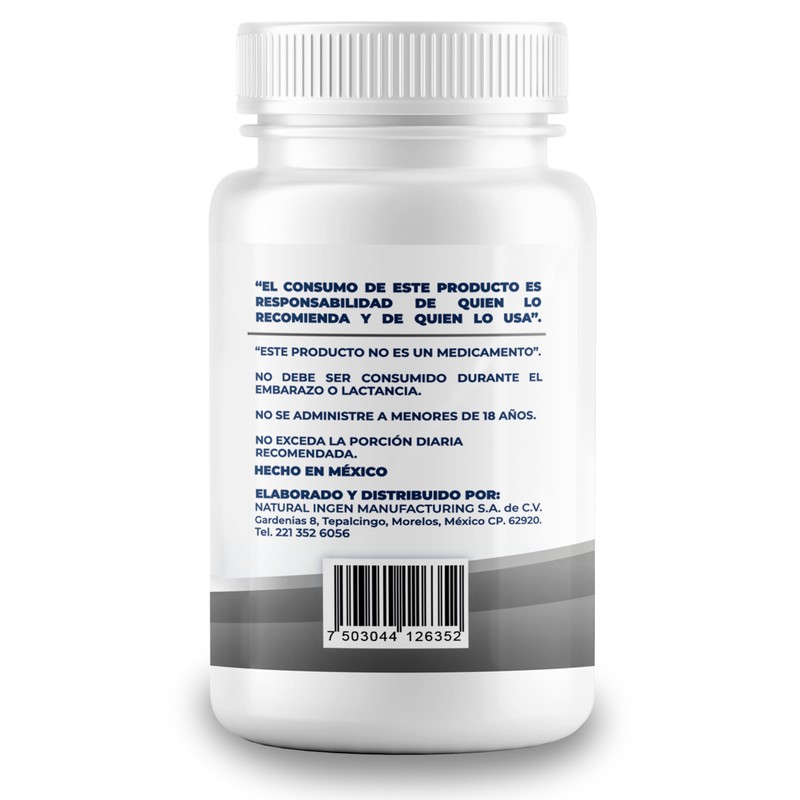 Zinc adicionado con Vitamina C y Gengibre - 100 Capsulas