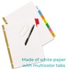 1InTheOffice Binder Dividers with Tabs, Three Ring Binder Dividers with