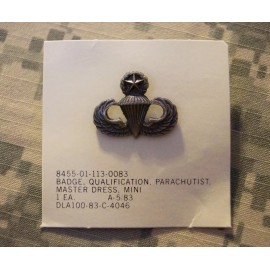 NEW US Army Mini Master Parachutist Jump Wings Dress Military Insignia Badge