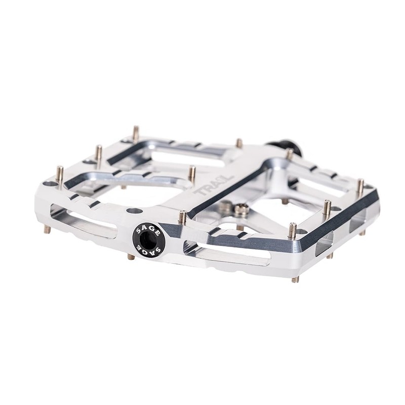 Trail One Components Sage Alloy Pedals - Silver (Raw)