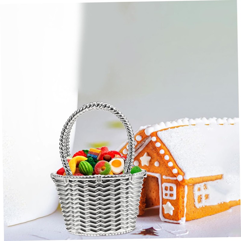 KOMBIUDA 24pcs Party Candy Baskets Elegant Storage Baskets for Weddings