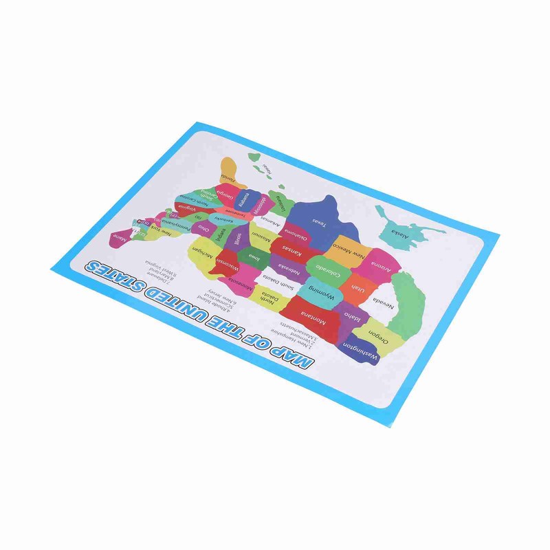 10pcs United States Map Easy to Read USA Ideal Wall