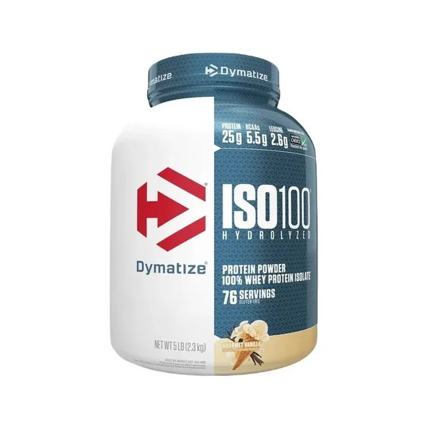Suplement Dymatize Whey Protein ISO-100 2.3kg Sabor Vainilla Gourmet