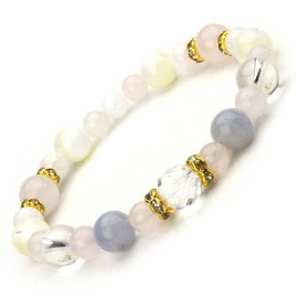 Happy Bomb Birthstone Combination Power Stone Bracelet Natural Blue Lace Quartz