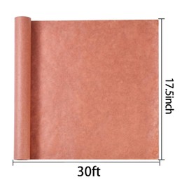 Pink Butcher Paper Roll Unwaxed 17.5 Inch x 30 Feet, BBQ Peach Wrapping Paper for Wrapping and Smoking Meat