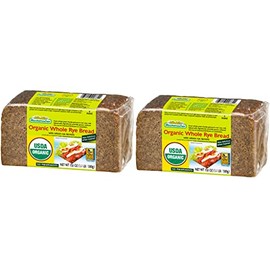 Mestemacher Whole Grain Bread (Organic Whole Rye, 17.6 oz, pack of 2)