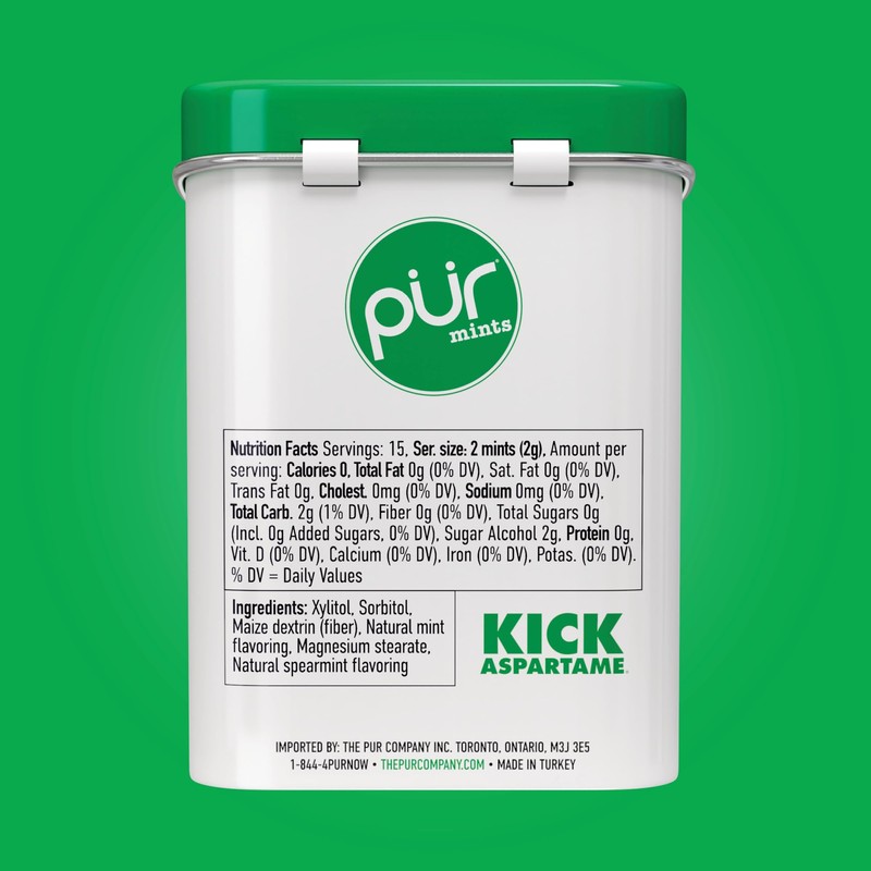 PUR Mints | Aspartame Free | Made with Xylitol |