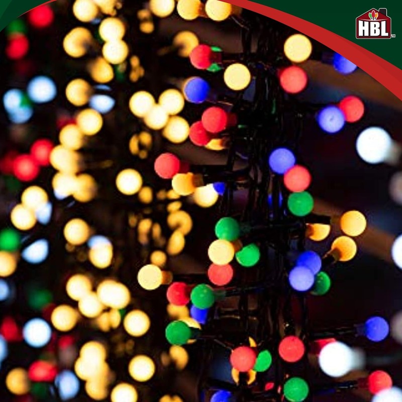 Holiday Bright Lights 500L Indoor/Outdoor Gumball Rice Light Reel -