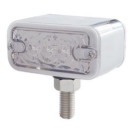 United Pacific 38841 3 LED Double Face Light - Amber & Red LED/Clear Lens, 1 Pack