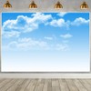 Blue Sky Backdrop White Clouds Sunshine Scenery Photography Background Adventure