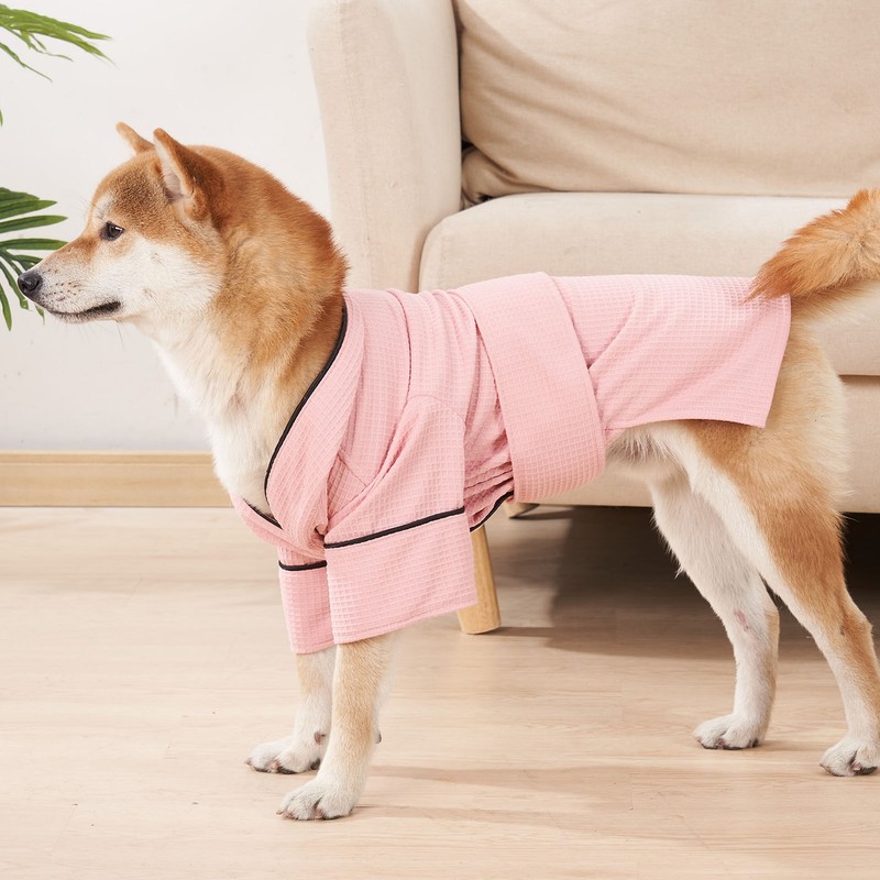 Dog Bath Robe Pajamas Pet Spa Drying Robes Sleepwear for