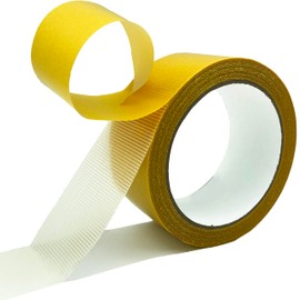 KAIHENG Double Sided Fabric Tape Heavy Duty Mounting Tape, Clear Tape for Clothes, Multifunctional Double Sided 1.9IN*19Y Strong Stickiness 2 Sided Tape for Carpet, Curtain, Arts
