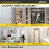 Sterling MLB325N 3 Lever Bathroom Sashlock 2.5-inch/65mm - Nickel