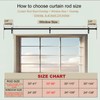 Heavy Duty Curtain Rods for Windows 18 to 88 Inch,