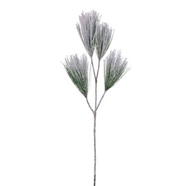 Vickerman 25" Artificial Snow Pine Needle Spray - 3 per Bag - Faux Snowy Branches - Realistic Looking Tree Tips - Snowy Spray for Christmas - Spray Bunch - Reliable and Durable
