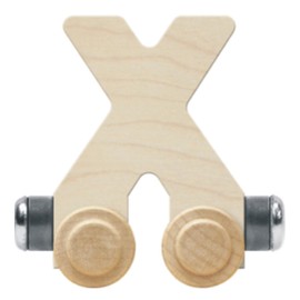 NameTrain Unfinished Letter Car X - Made in USA