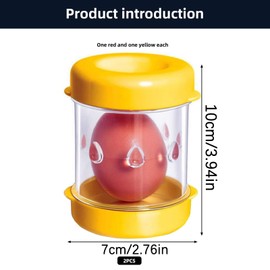 Manual Egg Peeler Kitchen Tool, Hand Cranked Boiled Egg Sheller, 2-Piece Set