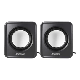 BUFFALO BSSP105UBK PC Speaker USB Powered Compact Size, Black