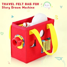 PISOSN Portable Carrying Case Compatible with Little Tikes Story Dream Machine Starter Set (Red)