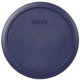 Pyrex (2) 7202-PC 1-Cup Cadet Blue, (2) 7200-PC 2-Cup Dark Blue, (2) 7201-PC 4-Cup Cadet Blue and (1) 7402-PC 6/7-Cup Dark Blue Lids - Made in USA