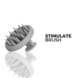 Reeviveh Scalp Stimulating Rubber Hair Brush, Gentle Massage Bristles for Hair Growth and Enhanced Product Absorption.