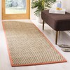 Safavieh Natural Fiber Collection NF114Y Border Basketweave Seagrass Accent Rug,